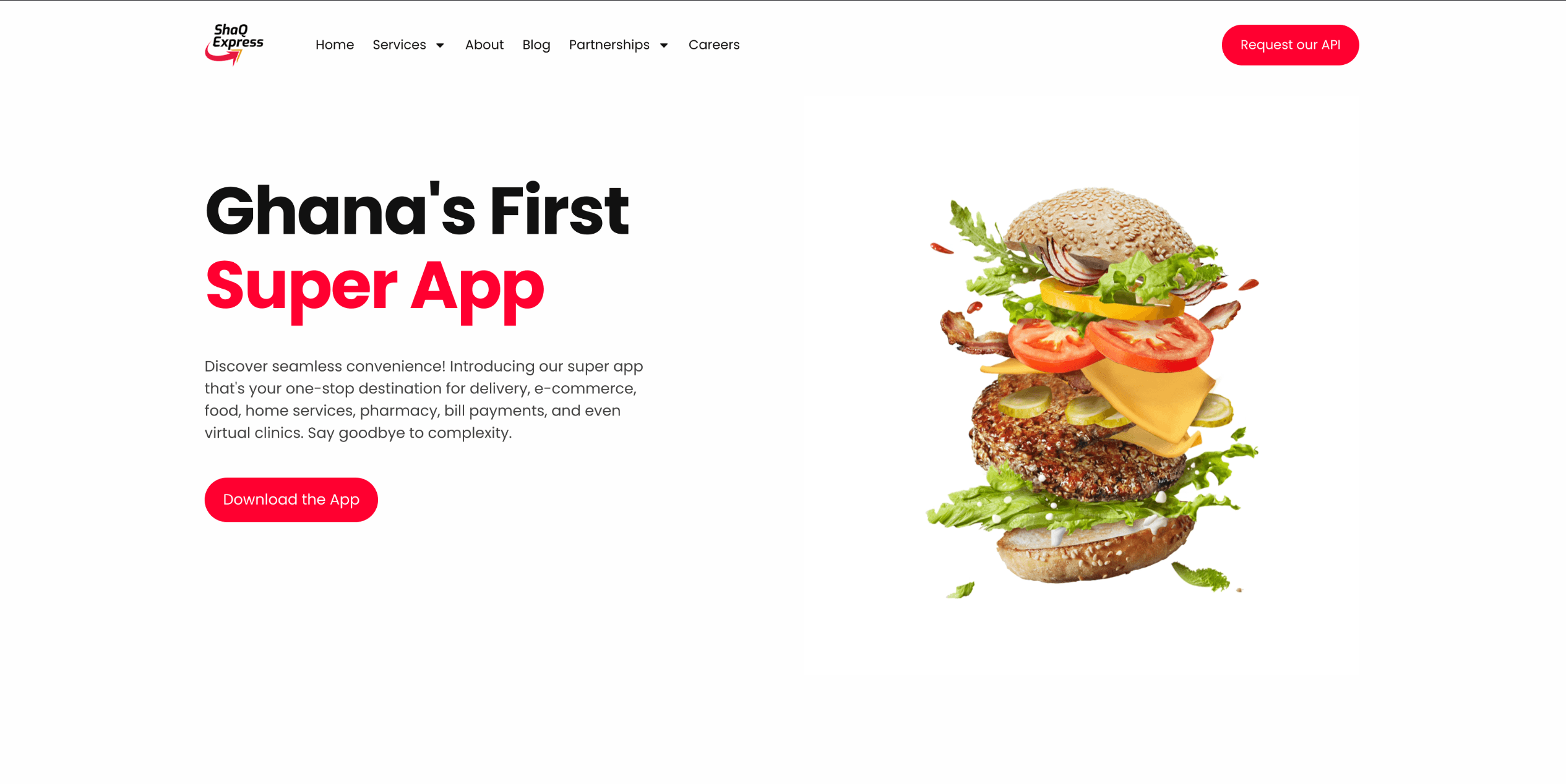 ShaQExpress marketing website 